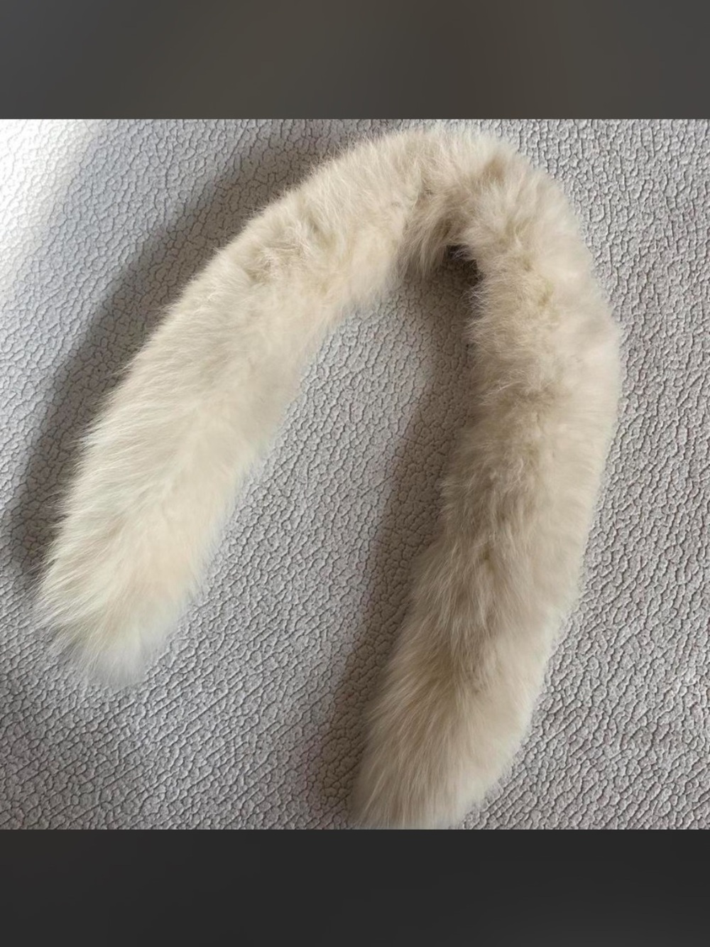 Luxurious Cream Faux Fur Collar Scarf - Women Accessories